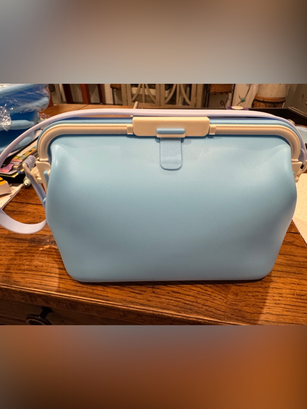 Light Blue silicone Bag - waterproof